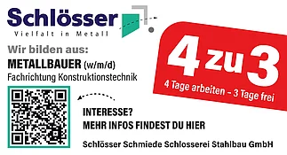 4-Tage-Woche Ausbildung Schlosser Trittau 4-Tage-Woche Schlosser Trittau Ausbildung